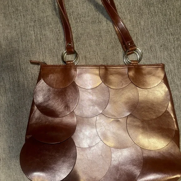 Gucci fish scale brown leather purse - Picture 4 of 9
